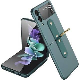 Samsung Galaxy Z Flip3 5G Cover med Metal Ring - Grøn