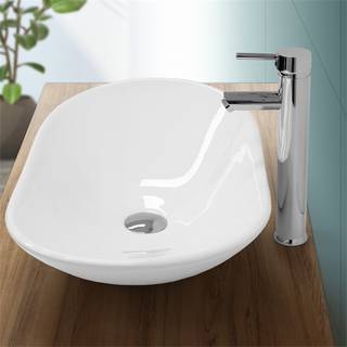 ECD Germany Design håndvaskholder 640x365x130 mm, fremstillet af hvid keramik