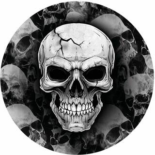 Scary Skull Pappteller 6 St.
