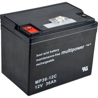 Multipower 12V - 36Ah batteri til el-drevne køretøjer