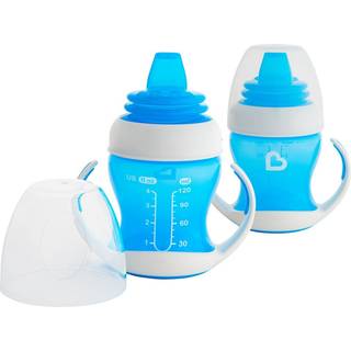Munchkin Gentle Transition Sippy Trainer Cup 4 Ounce 2 Pack Blue