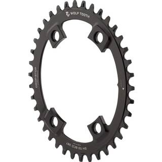Wolftooth DropStop Oval klinge BCD110/4 asym Shimano - sort -SH11040-40T