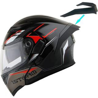 1Storm Motorcykel Modul?r fuld ansigt Flip op med dobbelt visirhjelm + spoiler: HB89 Storm Red