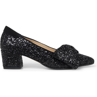 1550-104 Glitter Pumps, Black Glitter, 36