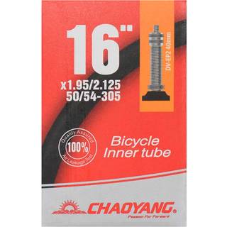 Chaoyang Slange 16 x 1.95-2.125 med 40mm lang Dunlop ventil