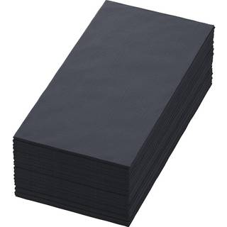 Dunisoft servietter 40x40cm sort 60stk