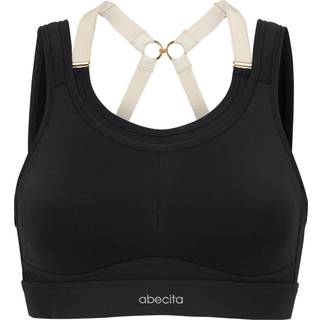 Abecita Women's Powerful Sport Bra Moulded Cups Black, B85