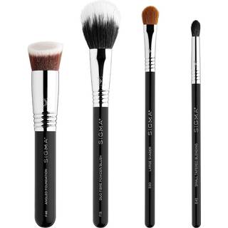 Sigma Beauty Brush Set Complete Makeup Børstesæt Til et perfekt udseende - 4 stk.