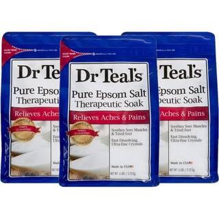 Dr. Teals terapeutiske bl?dg?ringss?t (3 pakke 6 lbs ea.) - Uscentreret bl?dg?ringsl?sning blandet med rent epsom salt - let ?mhed