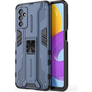 Samsung Galaxy M52 (5G) Håndværker Bagside cover m. Kickstand - Blå