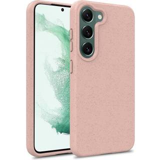 Samsung Galaxy S23 Mat Fleksibel Plastik Bagside Cover - Lyserød