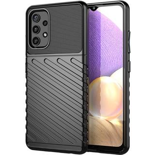 Samsung Galaxy A32 (4G) Thunder Series Twill Plastik Cover - Sort