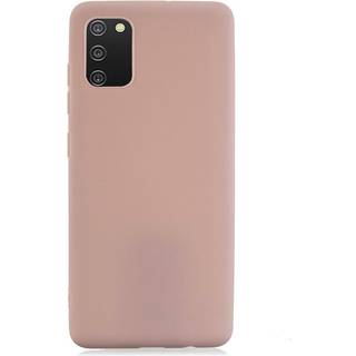 Samsung Galaxy A02s Fleksibelt Mat Plastik Cover - Blush Pink