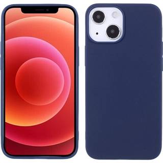 Anti-Fingeraftryk Mat iPhone 13 Mini TPU Cover - Mørkeblå
