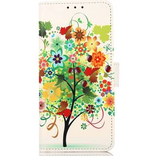 Sony Xperia 5 IV Læder Cover m. Pung - Grøn Træ