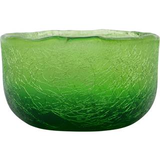 House Doctor Crackle Fyrfadsstage - Lysestager Glas Grøn - 204103035