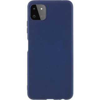 Samsung Galaxy A22 (5G) Fleksibel Plastik Bagside Cover - Navy Blå