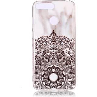 Huawei Y6 (2018) TPU Cover - Hvid Marmor Print