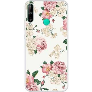 Huawei P40 Lite E Fleksibelt Plastik Cover - Blomster