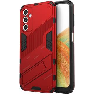 Samsung Galaxy A24 Hybrid Håndværker Bagside Cover m. Kickstand - Rød