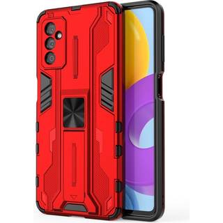 Samsung Galaxy M52 (5G) Håndværker Bagside cover m. Kickstand - Rød