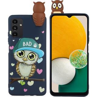Samsung Galaxy A14 (5G) Fleksibelt Plastik Bagside Cover 3D - Ugle