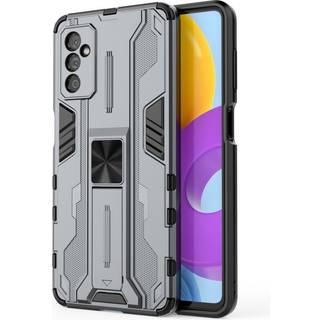 Samsung Galaxy M52 (5G) Håndværker Bagside cover m. Kickstand - Grå