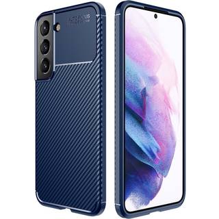 Samsung Galaxy S22 Carbon Fiber Fleksibelt Plastik Cover - Sort