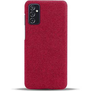Samsung Galaxy M52 (5G) KSQ Stof Plastik Bagside Cover - Rød