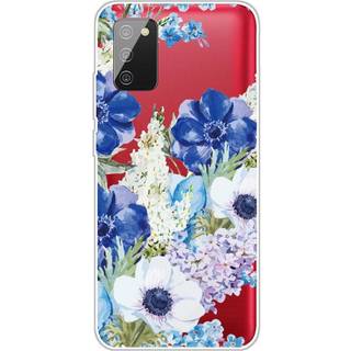 Samsung Galaxy A02s Fleksibel Plastik Cover - Blomster Print