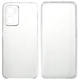 Oppo Find X5 Lite Fleksibelt Bagside Plastik Cover m. Skærmbeskyttelse - Gennemsigtig