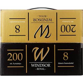 Royal Windsor fyrfadslys 200-pak - Hvid