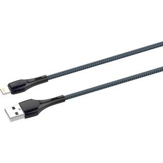 LDNIO LS521 1m USB-Lightning Kabel (Grå-Blå)