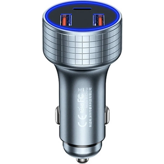 Remax - Car charger 2x USB USB C RCC327 83W tarnish