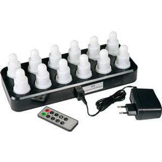 DUNI JOY LED Lys Flex, Farve + varm hvid 12 stk inkl. oplader (206435)
