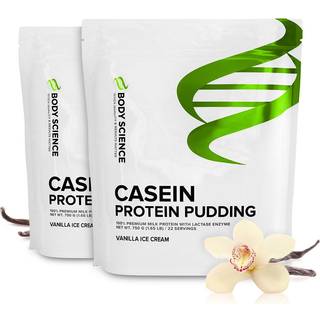 2 x Body Science Casein Vanilla Ice Cream - Proteinpulver vanilje