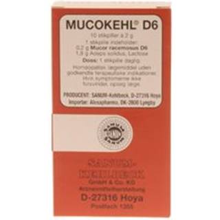 Mucokehl D6 stikpiller - 10 stk.
