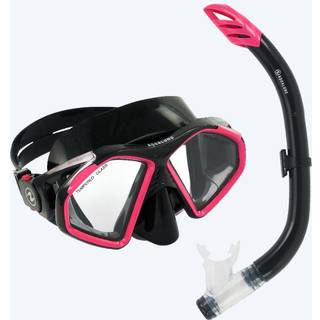 Aqualung Combo snorkelsæt til voksne - Combo Hawkeye - Sort/lyserød