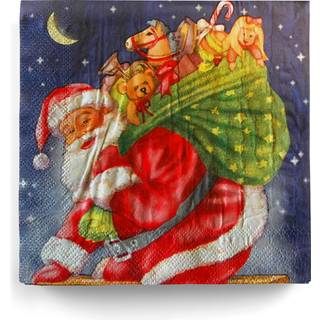 Servietten mit Weihnachtsmann-Motiv