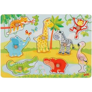 Goki African Animals Lift Out Puzzle