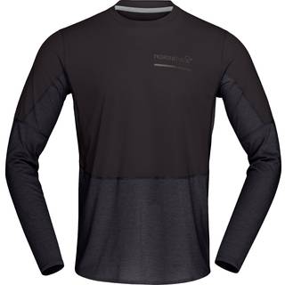 Norrøna Men's Senja Equaliser Lightweight Long Sleeve Caviar, L
