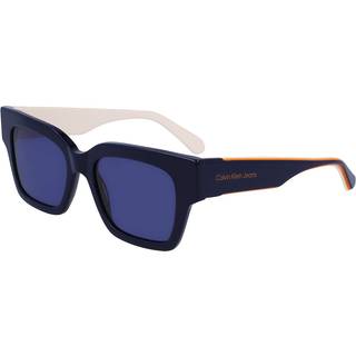 Calvin Klein Unisex CKJ23601S 400 Solbriller Acetat Blå Blå Firkantet Normal Normal
