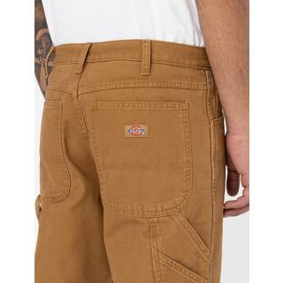 Dickies Men's Duck Canvas Carpenter Pants Stone Washed Brown Duck, SW BROWN DUCK, 32