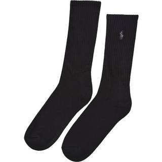 Ralph Lauren 6 Pack Crew Socks Black