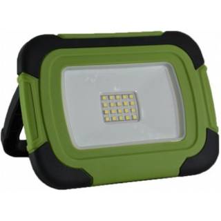 V-Tac LED projektør 10W - 12V/230V, transportabel, genopladelig, arbejdslampe, udendørs