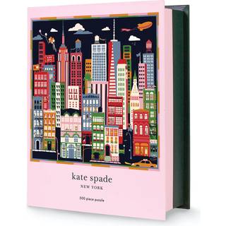 Kate Spade New York 500 stykker puslespil for voksne 22 """" x 22 """" firkantet puslespil søde puslespil med opbevaringsboks by, der aldrig sover