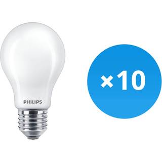 Fordelspakke 10x Philips MASTER Value LED Pære E27 Pære matt 11.2W 1521lm - 927 ekstra varm hvid | bedste farvegengivelse - dæmpbar - erstatter 100W