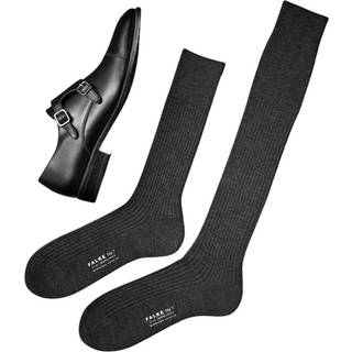 Falke Herren Socken grau Merinowolle unifarben