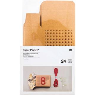 Paper Poetry Adventskalender Boxen zum Besticken - Natur