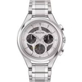 Bulova 96A301 Chronograph Hvid/Stål Ø45 mm